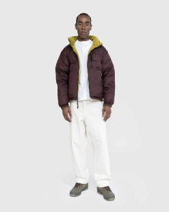 The North Face 92 Veste Nuptse Reversible Mousse Soufre/Marron Charbon | Vetements D'Exterieur