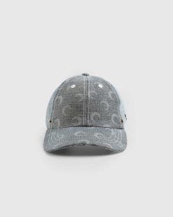 Marine Serre Casquette Baseball Denim Regenere Gris | Chapeaux