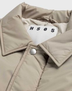 Highsnobiety HS05 Trench-Coat En Eco-Poly Isole Legerement Beige | Vetements D'Exterieur