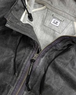 C.P. Company Veste A Capuche Raven Gris | Vetements D'Exterieur