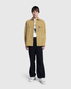 And Wander Chemise Cordura Typewriter Ls Beige | Chemises