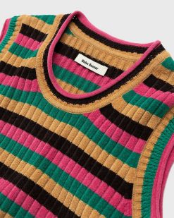 Wales Bonner Gilet En Tricot A Rayures Swing Multi | Tricots