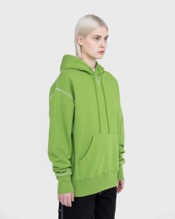 Highsnobiety Sweat A Capuche En Polaire A Coutures Contrastees Vert | Sueurs