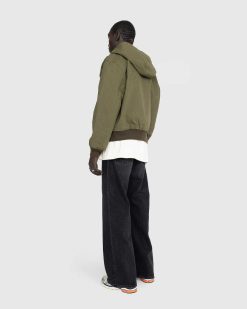 Acne Studios Veste Matelassee Ripstop Vert Olive | Vetements D'Exterieur