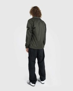 Stone Island Surchemise Nylon Enduit Olive | Chemises