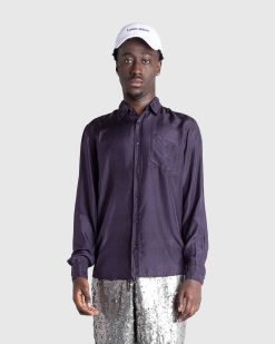 Dries van Noten Chemise Corbino Violet Fonce | Chemises