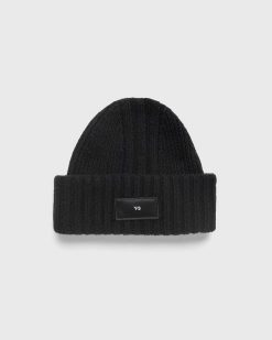 Y-3 Bonnet A Patch Logo Noir | Accessoires D'Hiver