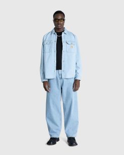 Carhartt WIP Veste-Chemise Harvey Bleu/Stone Bleached | Chemises