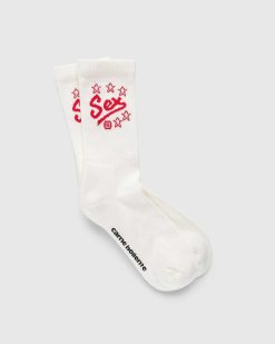 Carne Bollente Chaussettes Sexuelles Blanches | Chaussettes