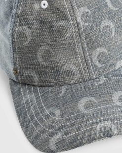 Marine Serre Casquette Baseball Denim Regenere Gris | Chapeaux