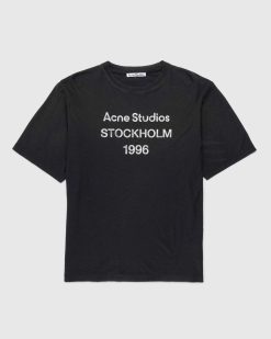 Acne Studios T-Shirt Logo Noir | T-Shirts