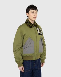 Kenzo Blouson Bomber Vert | Vetements D'Exterieur