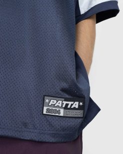 Patta Respect Maillot De Football Nuits Bleues/Bleu Perle | T-Shirts