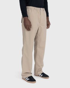 Highsnobiety Pantalon Surpiqures Contrastees Beige | Pantalon