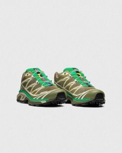 Salomon Xt-6 Herbe Sechee/Vert Lichen Profond/Vert Vif | Baskets