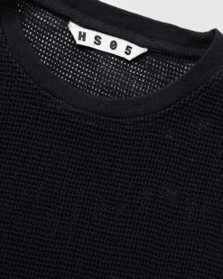 Highsnobiety HS05 T-Shirt En Maille Teintee Par Pigments Noir | T-Shirts