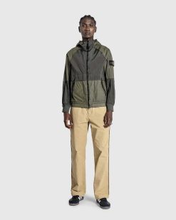 Stone Island Veste A Capuche En Metal Et Nylon Musk | Vetements D'Exterieur