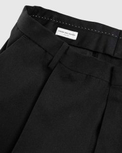 Dries van Noten Pantalon Plisse Parton Noir | Pantalon