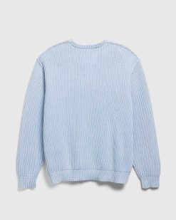 Highsnobiety HS05 Pull Teint Pigmente Bleu Clair | Tricots