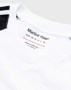 Martine Rose T-Shirt Oversize A Empiecements Blanc/Multi | T-Shirts