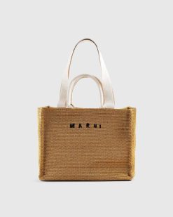 Marni Grand Cabas En Raphia Sienne Brute/Naturel | Sacs