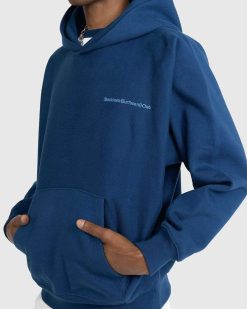 Stockholm Surfboard Club Sweat A Capuche Jes Bleu Nuit | Sueurs