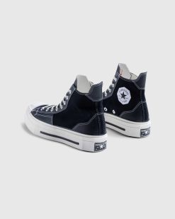 Converse Chuck 70 De Luxe Squared Hi Noir/Noir/Aigrette | Baskets