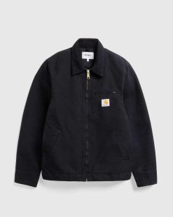 Carhartt WIP Veste Detroit Noir/Toile Vieillie | Vetements D'Exterieur