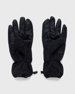 Stone Island Gants En Metal En Nylon Noir | Accessoires D'Hiver