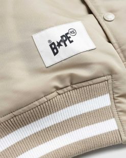 BAPE Veste Varsity Beige | Vetements D'Exterieur