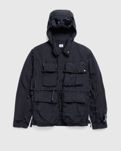 C.P. Company Veste Utilitaire Chrome-R Noire | Vetements D'Exterieur