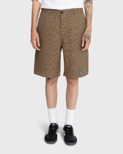 Noon Goons Short Pied-De-Poule Banned Marron | Shorts