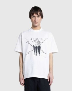 And Wander Yu Nagaba T-Shirt Imprime Blanc | T-Shirts