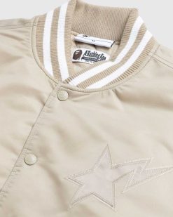 BAPE Veste Varsity Beige | Vetements D'Exterieur