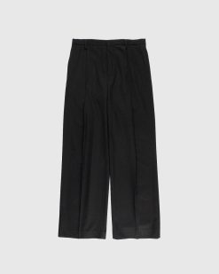 Dries van Noten Pantalon Plisse Parton Noir | Pantalon