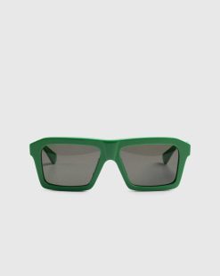 Bottega Veneta Lunettes De Soleil Carrees Classiques Vert/Vert | Des Lunettes De Soleil