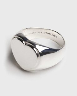 Hatton Labs Chevaliere Coeur Argent | Bijoux