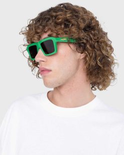 Bottega Veneta Lunettes De Soleil Carrees Classiques Vert/Vert | Des Lunettes De Soleil