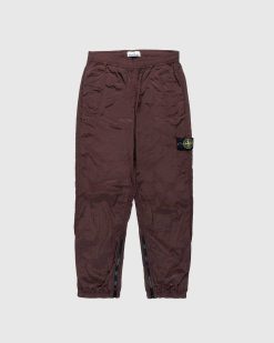 Stone Island Pantalon Metallique Nylon Marron | Pantalon