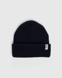 Highsnobiety Bonnet Staples Bleu Marine | Accessoires D'Hiver