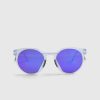 Oakley Hstn Metal Mat Clair/Prizm Violet | Des Lunettes De Soleil