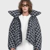 Marni Doudoune Oversize A Carreaux Noir | Vetements D'Exterieur