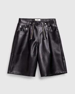 GmbH Short Zoran Eco En Simili Cuir Noir | Shorts