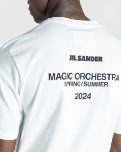 Jil Sander Magic Orchestra T-Shirt Transparent Guimauve | T-Shirts