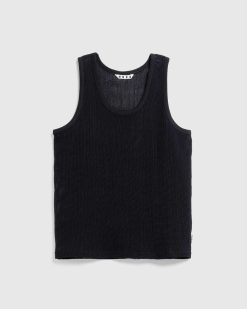 Highsnobiety HS05 Debardeur En Maille Teinte Pigmentee Noir | T-Shirts