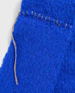 Acne Studios Echarpe A Manches En Melange D'Alpaga Bleu Profond | Accessoires D'Hiver