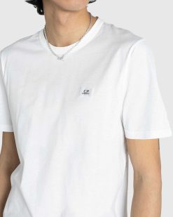 C.P. Company T-Shirt Logo Gaze Blanc | T-Shirts