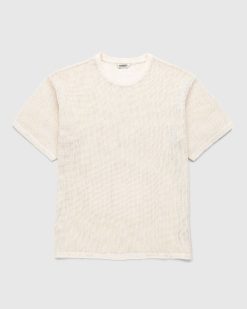 Highsnobiety T-Shirt Maille Coton Beige | T-Shirts