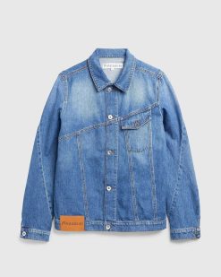 J.W. Anderson Veste En Jean Torsade Bleu Clair | Vetements D'Exterieur