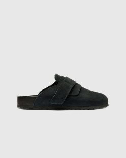 Birkenstock Shearling Nagoya Ardoise/Noir | Des Sandales